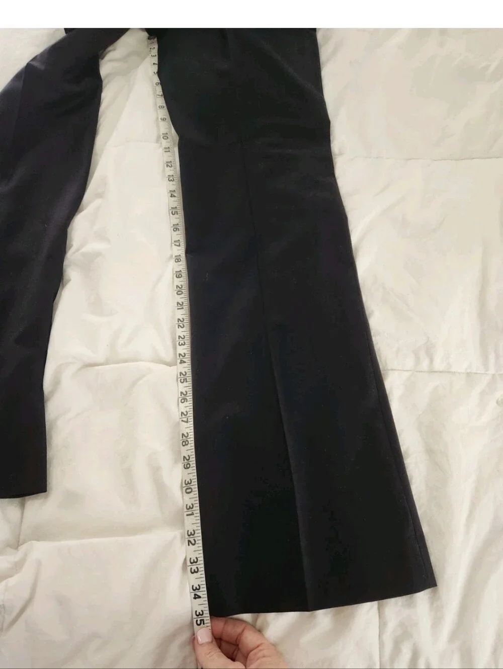 J.Crew City Fit Super 120s Wool Dress Pants Black Women's 6 Tall Career